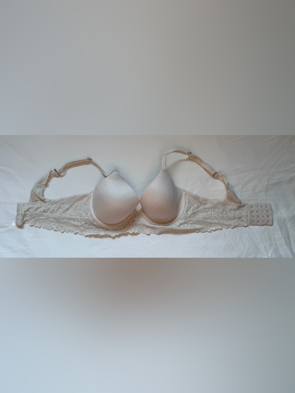 Aerie Sunnie Real Good Full Coverage Lightly Lined Bra‎ Beige 34B Lace